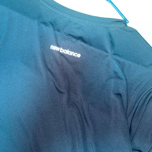 New Balance Men's Sport Essentials T-DRY Shirt Navy Blue! NWT - Picture 7 of 8